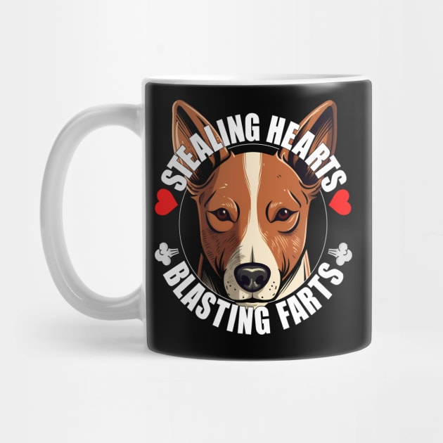 Funny Basenji Stealing Hearts Blasting Farts Dog Cute Puppy by Sports Stars ⭐⭐⭐⭐⭐